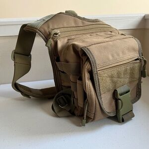 Condor EDC Everyday Carry Low Sling Bag Pack MOLLE Military Coyote Tan
